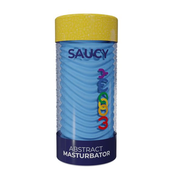 Мастурбатор Wooomy Saucy Abstract Masturbator, наскрізний, двосторонній | Зображення 8