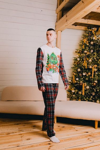 Піжама чоловіча "Family look" Носи своє 50 Чорний (p-12938-178540) | Зображення 5