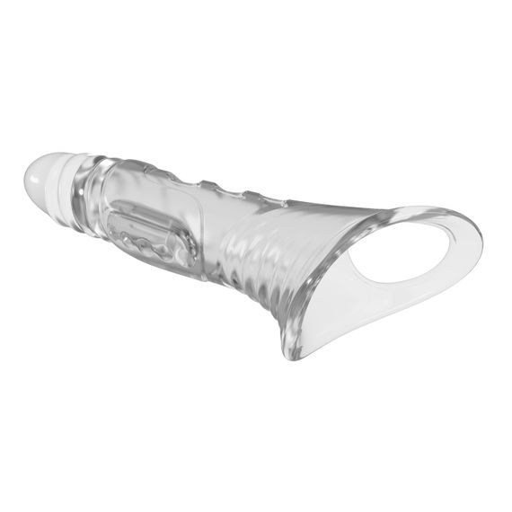 Насадка на член - Pretty Love Penis Sleeve 8.7" Clear | Зображення 4