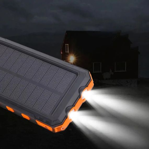 Повербанк 50000 мАг із сонячною батареєю, 2хUSB + ліхтарик XPRO (234574900_456) | Зображення 3