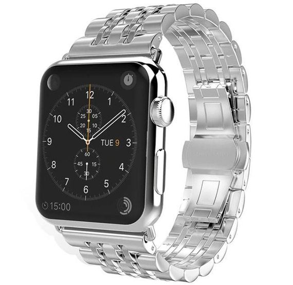 Металевий ремінець Primo Steel Link для годинника Apple Watch 42mm / 44mm / 45mm - Silver | Зображення 1