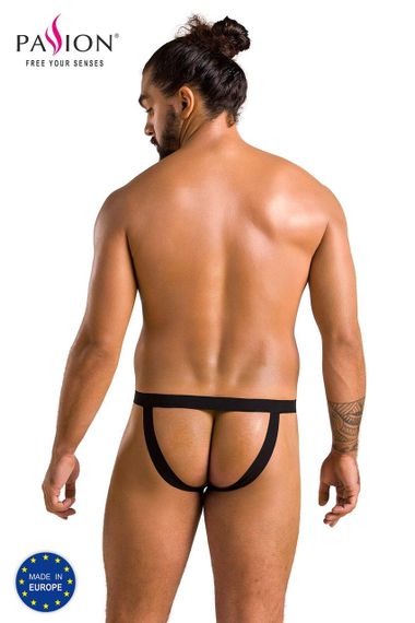 Чоловічі сліпи на шнурівці Passion 044 SLIP BEN L/XL Black, екошкіра, люверси sexstyle | Зображення 5