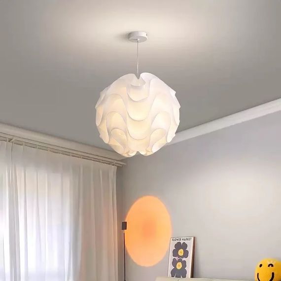 Люстра підвісна на 1 лампочку 27637 Білий 55-200х50х50 см.