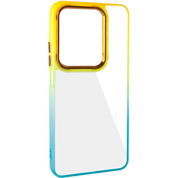 Чохол TPU+PC Fresh sip series для Xiaomi Redmi Note 13 Pro 4G / Poco M6 Pro 4G Бірюзовий / Помаранчевий | Зображення 4