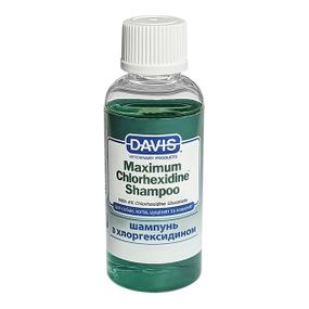 Шампунь для лечения дерматологических заболеваний у собак и кошек Davis Maximum Chlorhexidine Shampoo, 50 мл