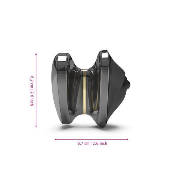 Вібратор для клітора з електростимуляцією Mystim Heart's Desire Black Edition | Зображення 5