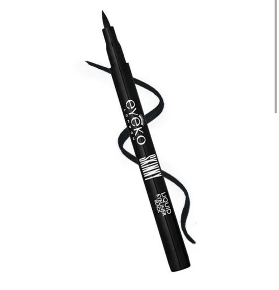 Рідка вологостійка підводка для очей Eyeko Skinny Liquid Eyeliner, 1.2 ml, чорна