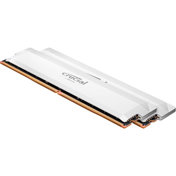 Модуль памяти для компьютера DDR5 32GB (2x16GB) 6400 MHz Pro Overclocking White Micron (CP2K16G64C38U5W) | Зображення 1