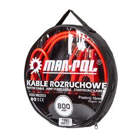 Пускові кабелі (проводи прикурювання) 800A 16mm2 X 4m Mar-Pol M82533