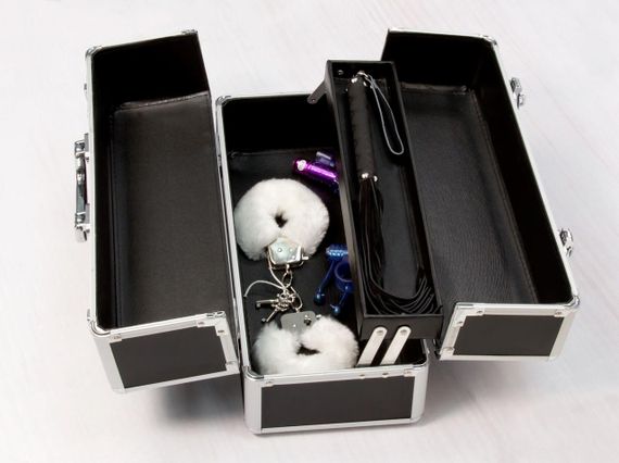 Великий кейс для зберігання секс-іграшок BMS Factory Large Lokable Vibrator Case Black, кодовий замо Sex Aura | Зображення 5