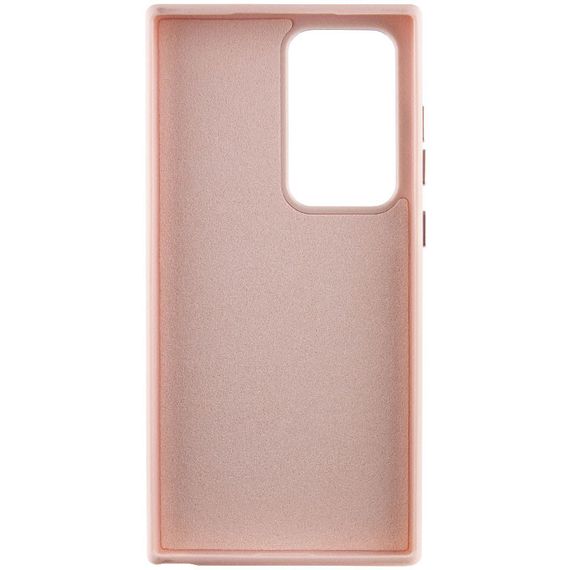 Шкіряний чохол Bonbon Leather Metal Style для Samsung Galaxy S23 Ultra Рожевий / Light pink | Зображення 2