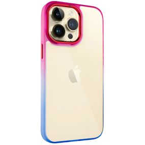 Чехол TPU+PC Fresh sip series для Apple iPhone 13 Pro Max (6.7") Синий / Розовый
