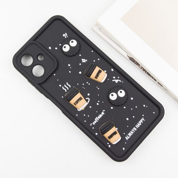 Чехол TPU Toys Case для Samsung Galaxy A06 Black / Always Happy | Зображення 2