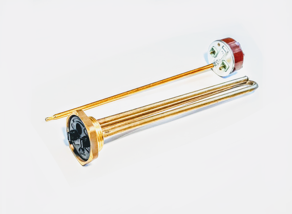 Тэн 1200W для бойлера с резьбой 1 1/4" с терморегулятором (Китай) | Зображення 2