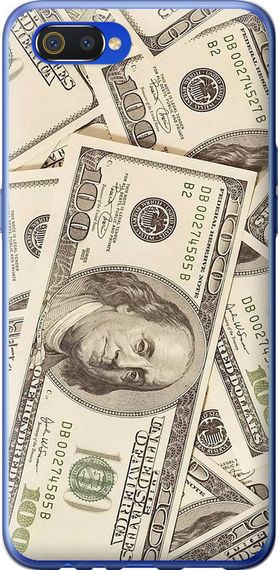 Чехол на Realme C2 Доллары "3016u-1852-17620"