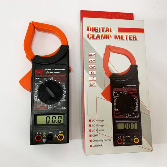 Цифровий кліщовий мультиметр HAOYUE DT266 з чохлом та щупами | Зображення 1