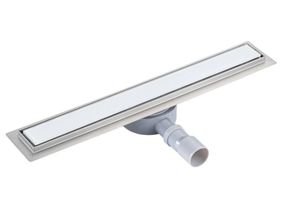 Лінійний трап Qtap Scorpio Tile700 із нержавіючої сталі, під плитку (поворотний сифон/сухий затвор) QTSCOTILE700