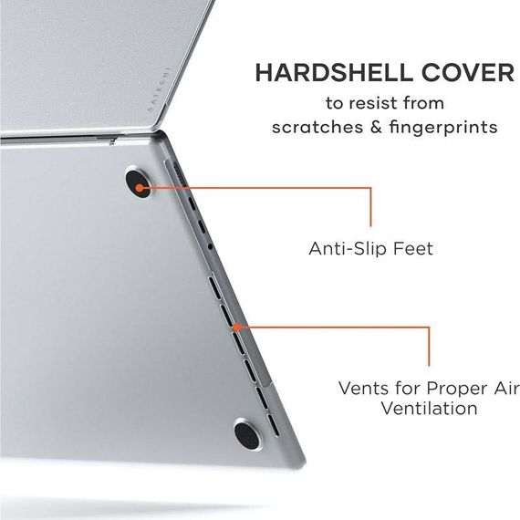 Чохол-накладка Clear Shell для Apple MacBook Air 13.3'' (A1932/A2179/A2337) Прозорий | Зображення 1