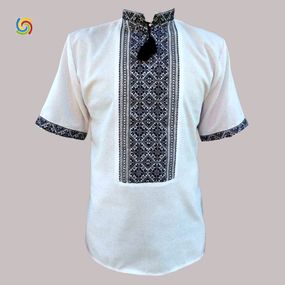 Рубашка Украинская вышиванка 33327009 цвет белый размер L/XL