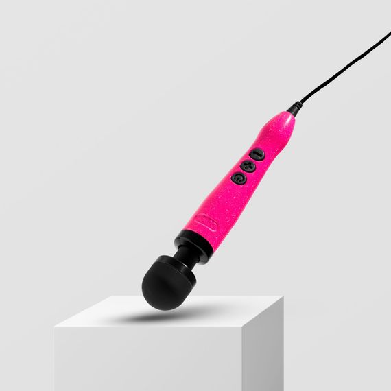 Вібромасажер DOXY Die Cast 3 Hot Pink, дуже потужний, живлення 220В, металевий корпус | Зображення 6