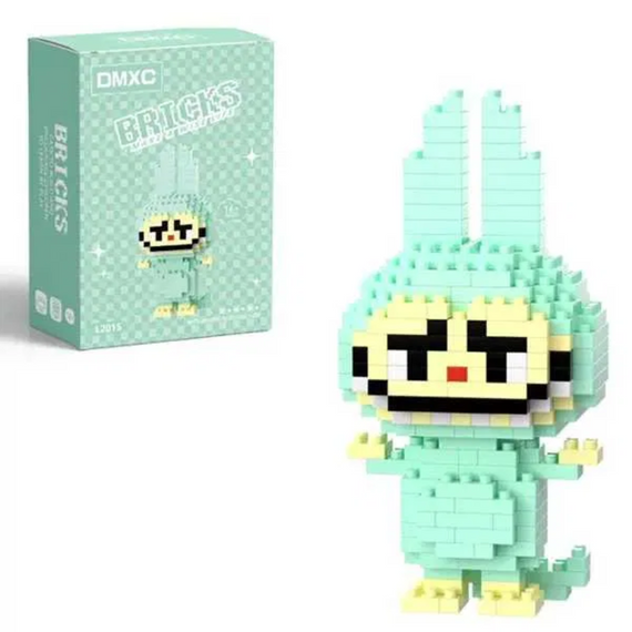 Конструктор BRICKS Лабубу LABUBU Фіолетовий, 3D конструктор 11 см, 151 деталей | Зображення 6