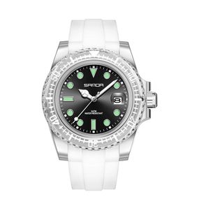 Жіночий годинник Sanda 9007 White-Black