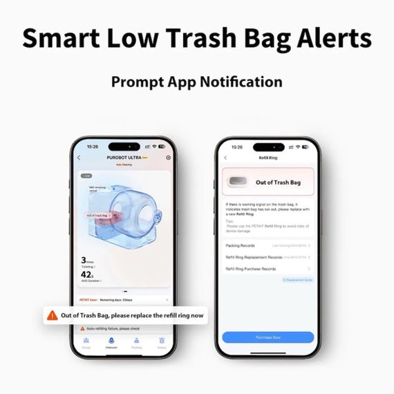 Сменные пакеты для автоматического туалета Petkit Purobot Ultra Waste Bag Set | Зображення 5