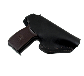 Кобура ПМ поясна не формована шкіра чорна 11102 ms