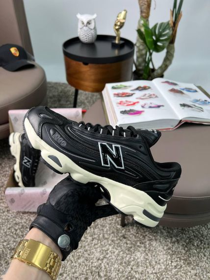 Мужские кроссовки New 1000 Black White  весна / літо / осінь А3626 44 28 см | Зображення 3