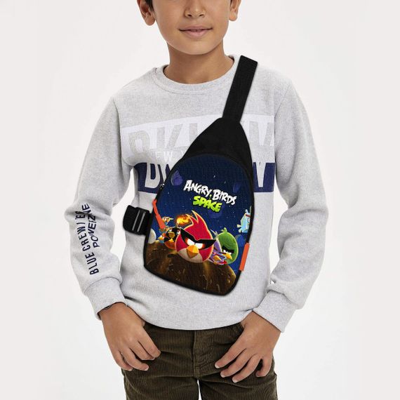 Сумка через плече дитяча Енгрі Бердс 29х17 см сумка слінг для хлопчика (02301)