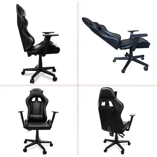 Кресло геймерское Bonro Elite черное игровое компьютерное 42300107 | Зображення 7