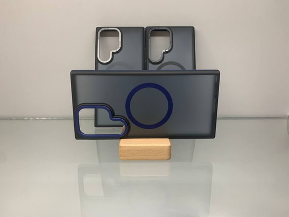 Samsung Galaxy S23 Ultra протиударний чохол Armor MagSafe Matte синій