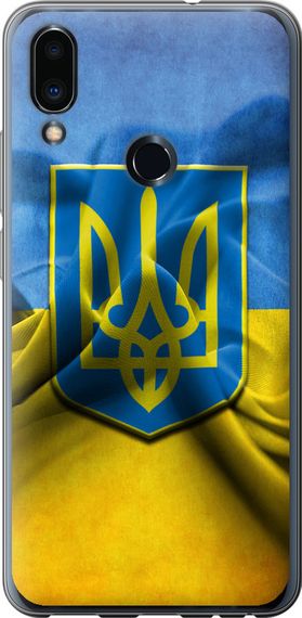 Чехол на Meizu Note 9 Флаг и герб Украины 1 "375u-1689-17620"