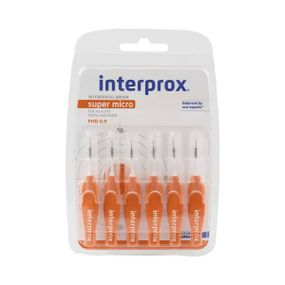 Щітка міжзубна INTERPROX 4G SUPER MICRO, 0.9 мм, 6 шт. (DENTAID)