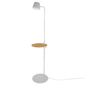 Торшер современный со столиком BL-573F/6W WH+WD LED