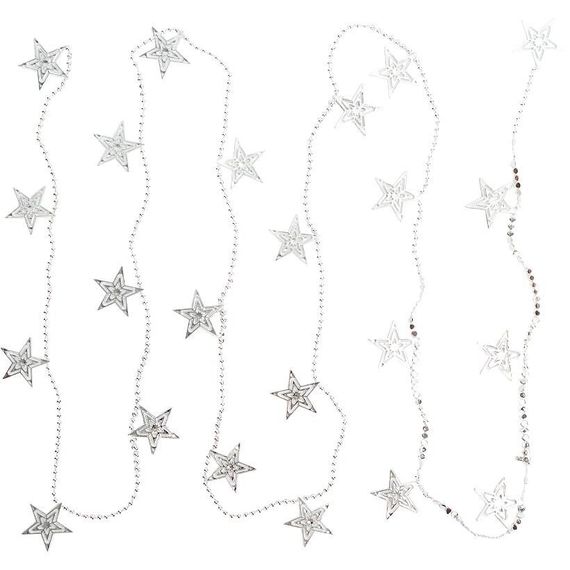 Декоративне намисто на ялинку "Зірочки" XYA-319 розмір 2,7 м