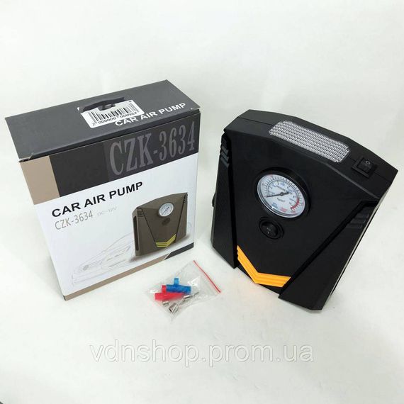 Автокомпрессор для подкачки колес 12V, Автомобильный компрессор 12в, Компресор от прикуривателя HF-80 | Зображення 8