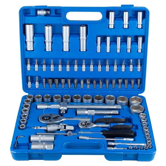 Набір насадок торцевих і біт Grad 1/4", 1/2" 94 шт Start (6003175) | Зображення 5