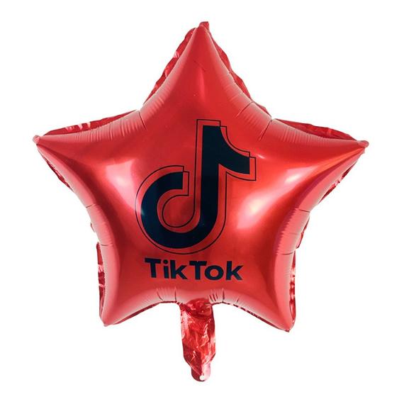 Фольгированный шар TikTok, Красный