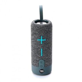 Портативная Bluetooth колонка TG619C FM-радио USB/TF с ремешком. Цвет: серый