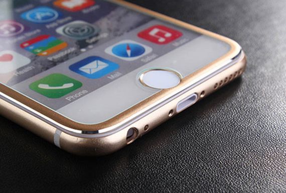 3D Metall захисне скло для iPhone 7 Plus / iPhone 8 Plus - Gold | Зображення 2