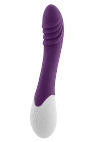 Вібратор S Pleasures Premium Phoenix, для точки G, фіолетовий, водостійкий, 16 різновидів вібрації, нагрівання Sex Aura