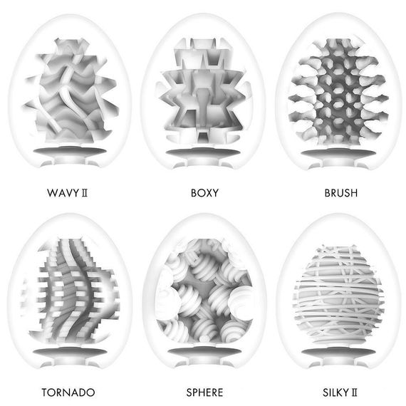 Набір мастурбаторів-яєць Tenga Egg New Standard Pack (6 яєць) Sex Aura | Зображення 3