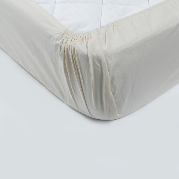 Простирадло на гумці SoundSleep ранфорс 160х200 см кремовий (91533156) | Зображення 1