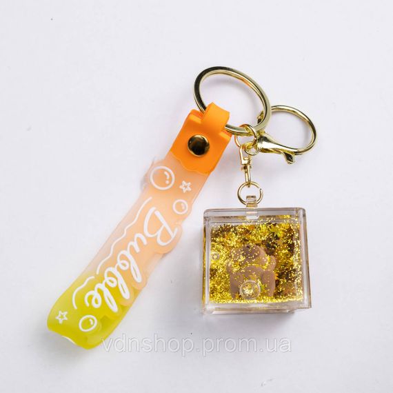 Детский брелок Капибара Cube 3.5×3.5×3.5 (см) для ключей, на сумку и рюкзак (рандом) HP-55-34BR | Зображення 1