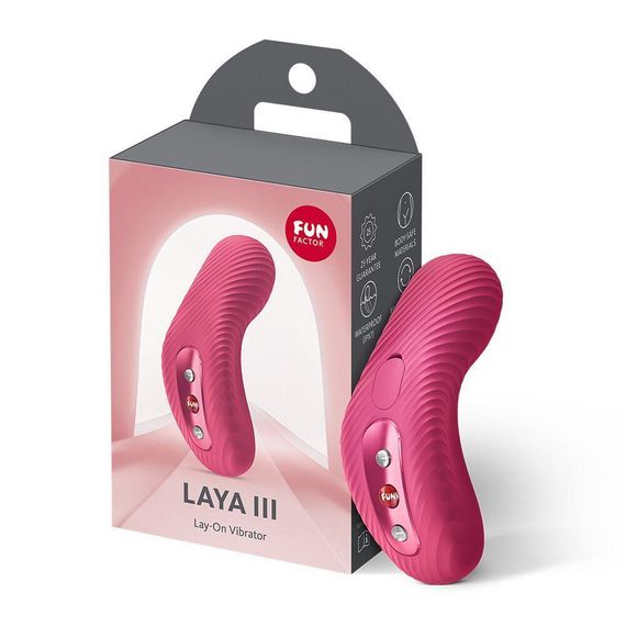 Накладний вібратор Fun Factory LAYA III Raspberry, ефект постукування пальцем Sex Aura | Зображення 2
