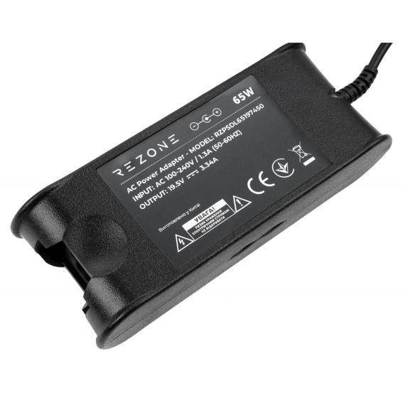 Блок живлення до ноутбуку Rezone DELL 65W 19.5V 3.34A 7.4*5.0 (RZPSDL65197450) | Зображення 1