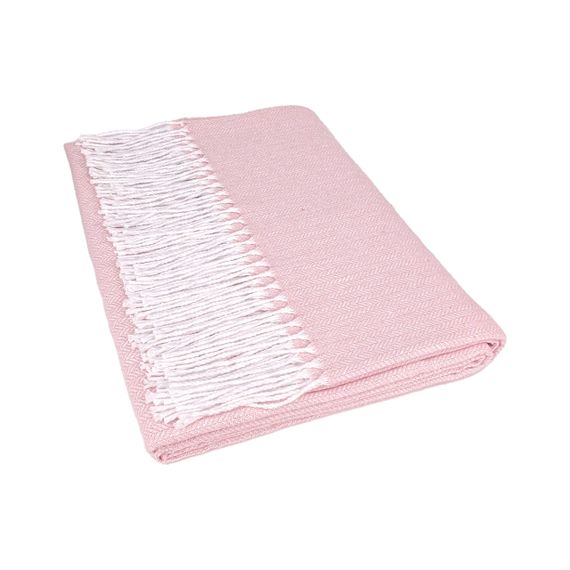 Плед бавовняний Alice Рожевий Love You 140 x 200 см | Зображення 2