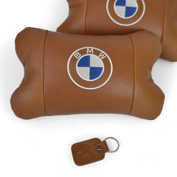 Дорожная подушка под голову BMW, Автоподушка подарок, Подушка WX-671 подголовник бабочка | Зображення 4