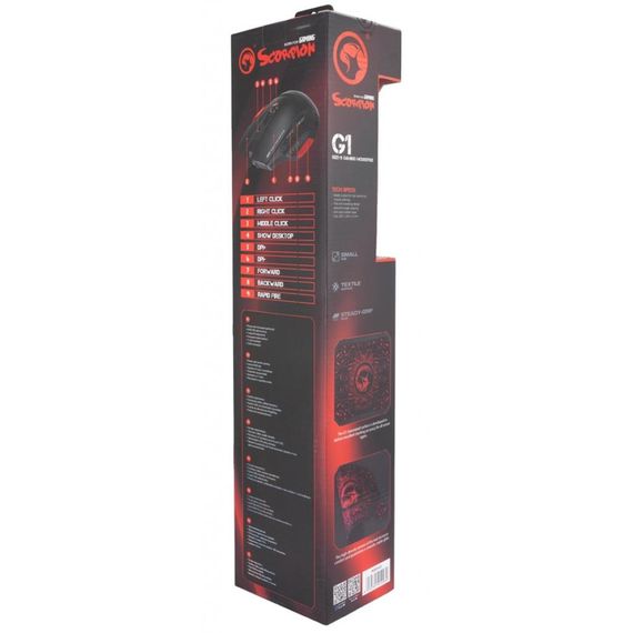 Мишка Marvo M355+G1 USB Black (M355+G1) | Зображення 6